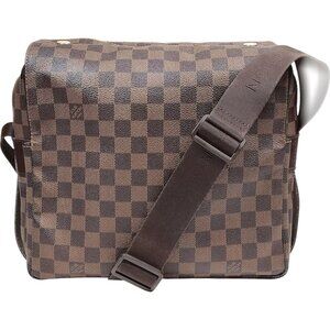 238405BK (X6) Louis Vuitton Crossbody Bag Naviglio Brown Damier